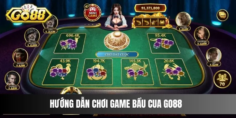 Hướng dẫn chơi game Bầu Cua Go88