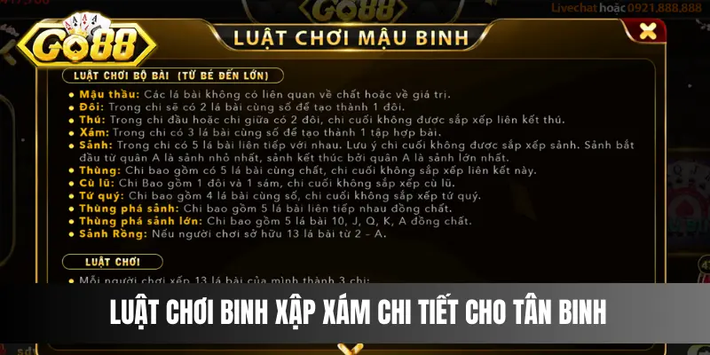 Luật chơi Binh xập xám chi tiết cho tân binh