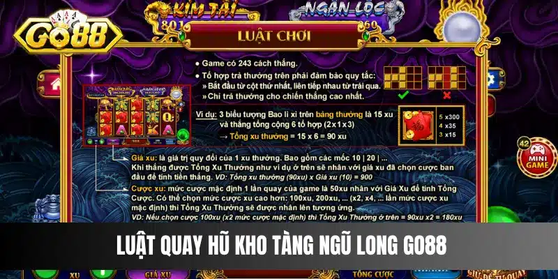 Luật quay hũ Kho Tàng Ngũ Long Go88